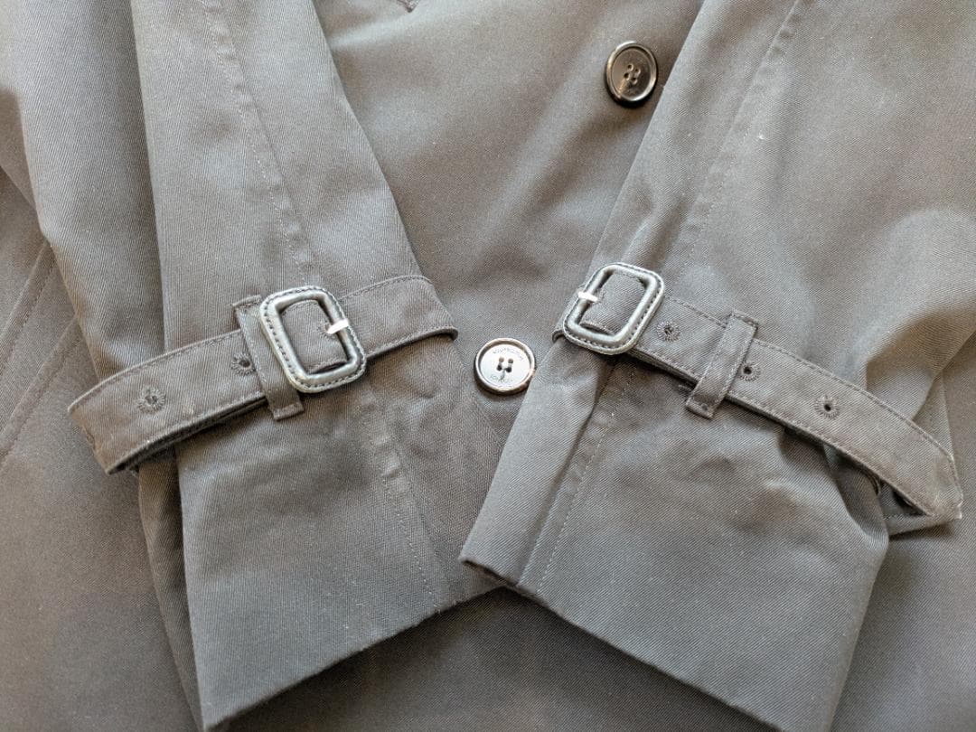 Aquascutum トレンチコート ENGLAND 44 XL相当 ブラック