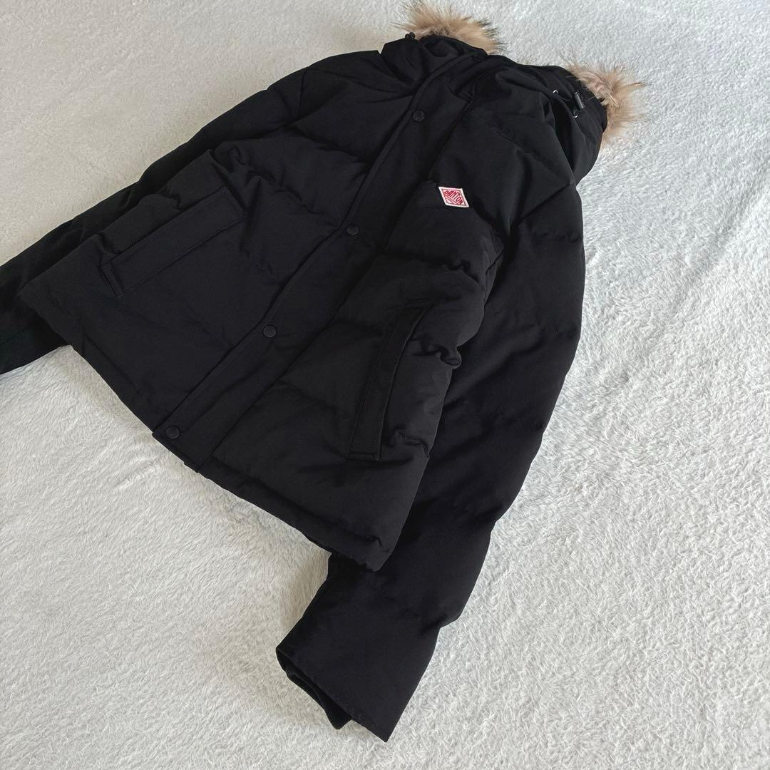 極美品 ダントン Bshop ダウンジャケット 黒 ファーフード付き レディース