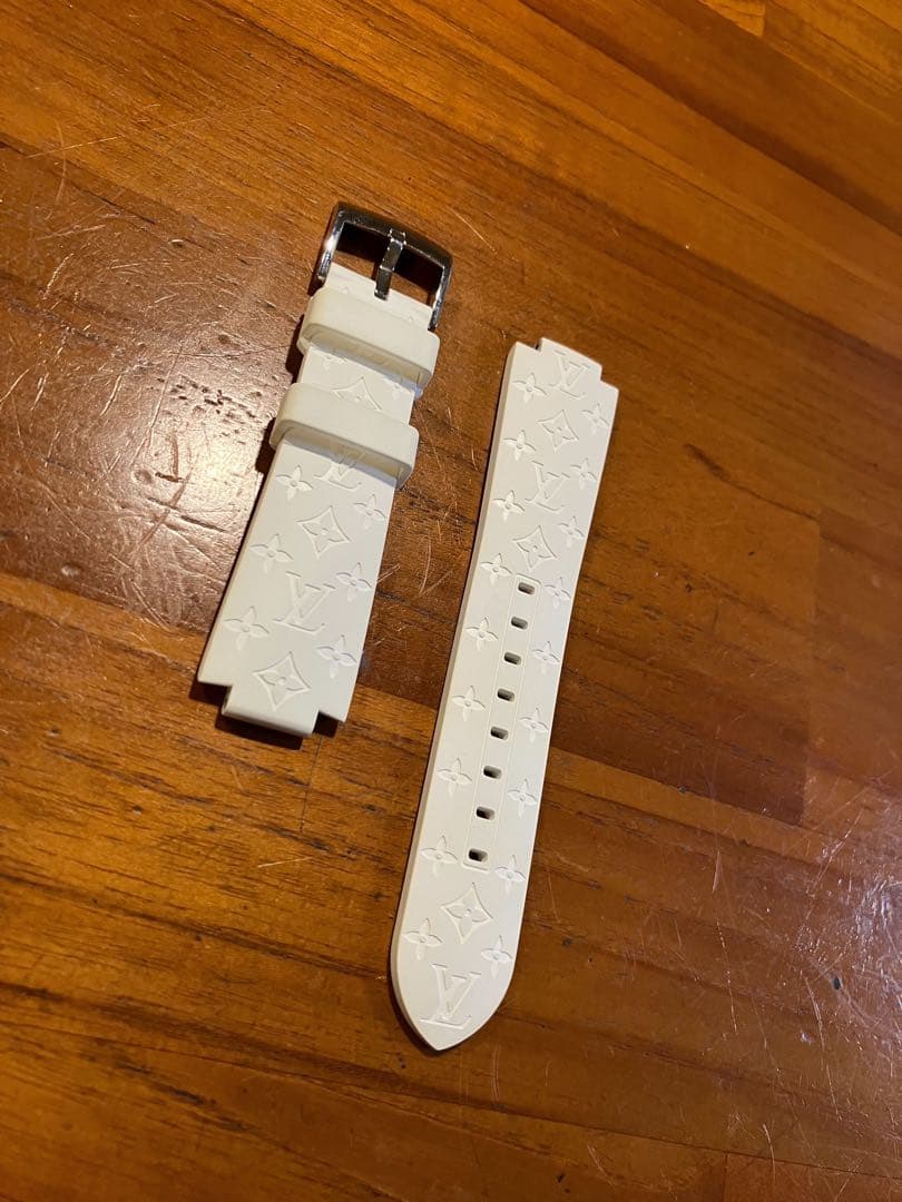 Louis Vuitton タンブール用ラバーベルト 白