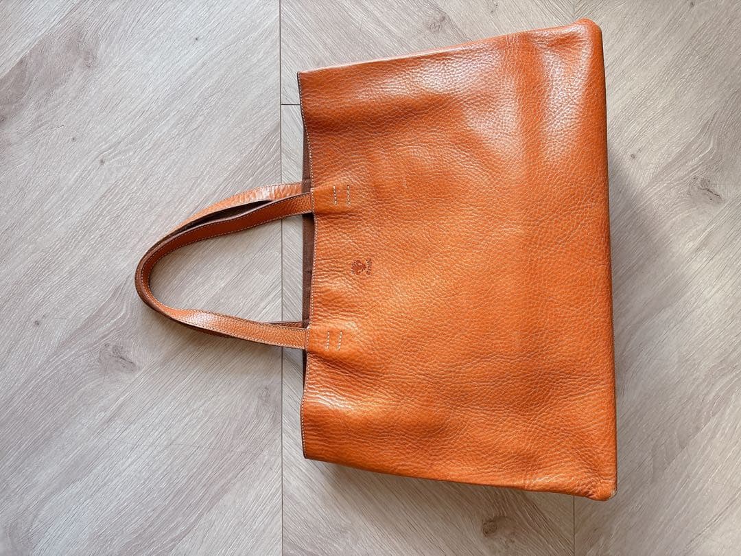 大容量 CIVA チーバ オールレザー キャメル トートバッグ イタリア製 本革