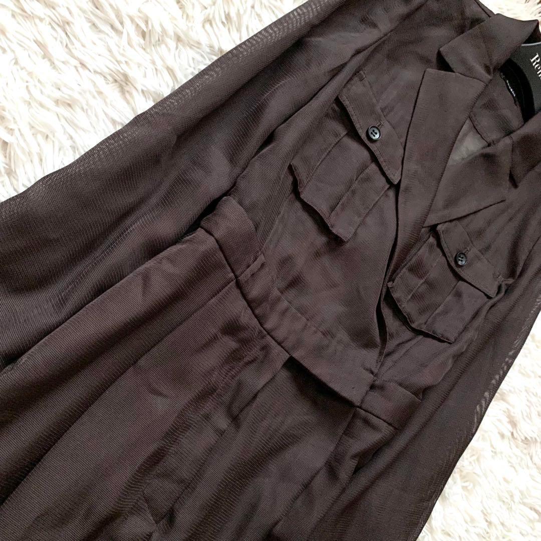 未使用級✨anuans 25年モデル サファリシアーオールインワン ワンピース