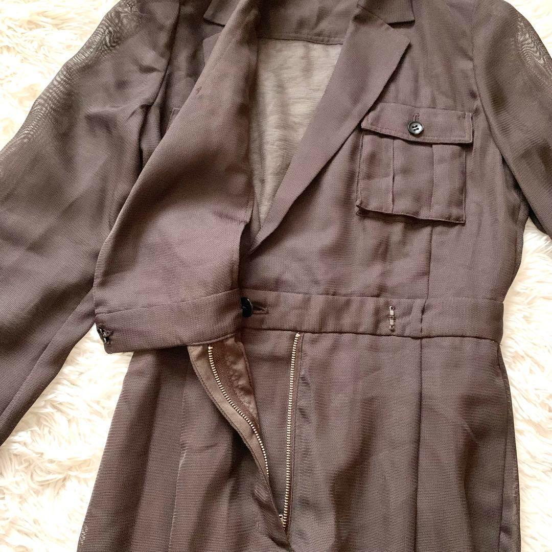 未使用級✨anuans 25年モデル サファリシアーオールインワン ワンピース