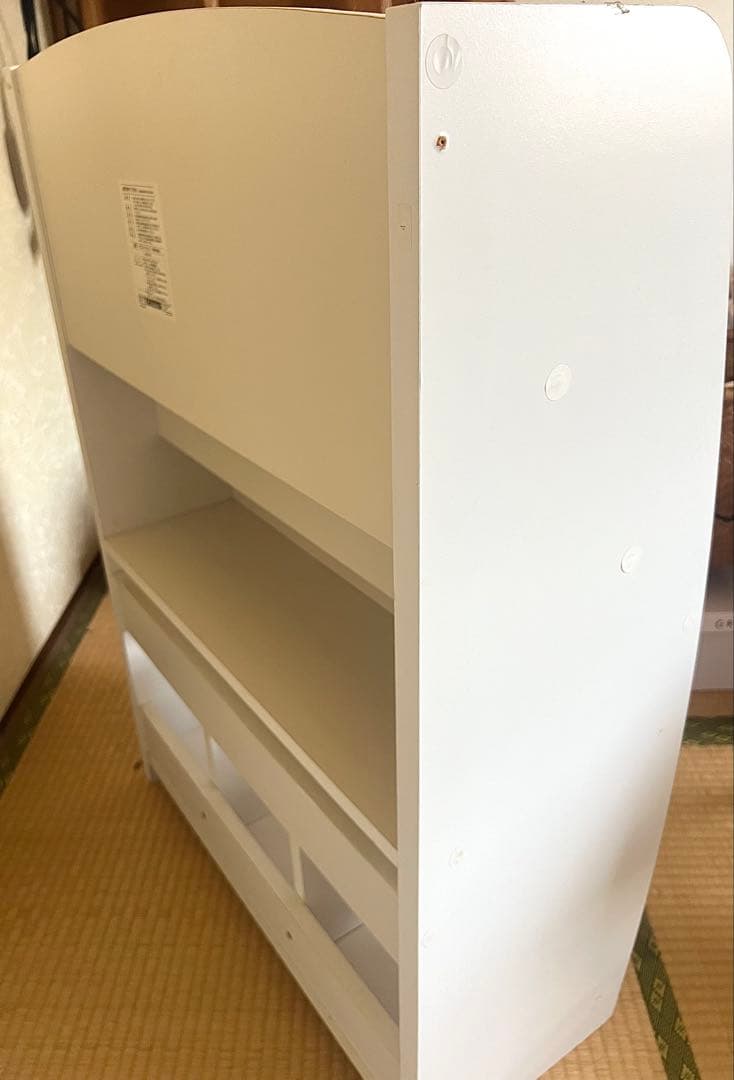 シンプル マガジンラック 本棚 ホワイト FMR-9060 収納ラック