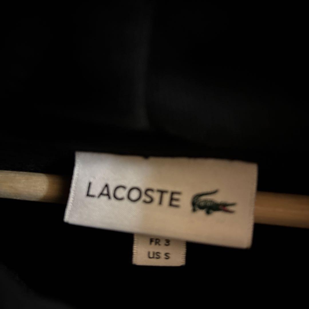 LACOSTE ブラックパーカー US S