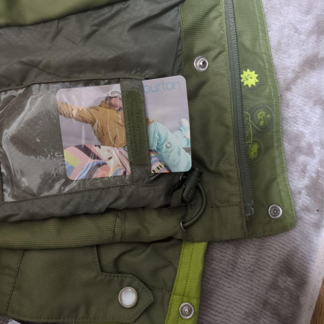 バートン　スノーボード用ウェア グリーン フード付き