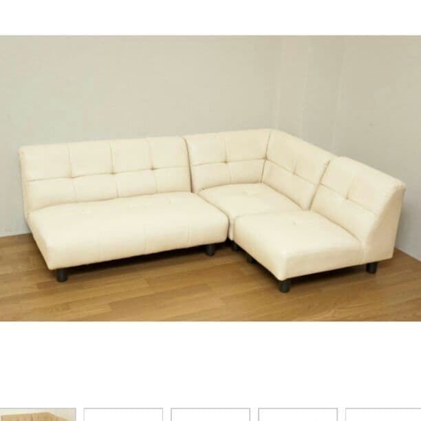 未使用コーナーソファ送料込み