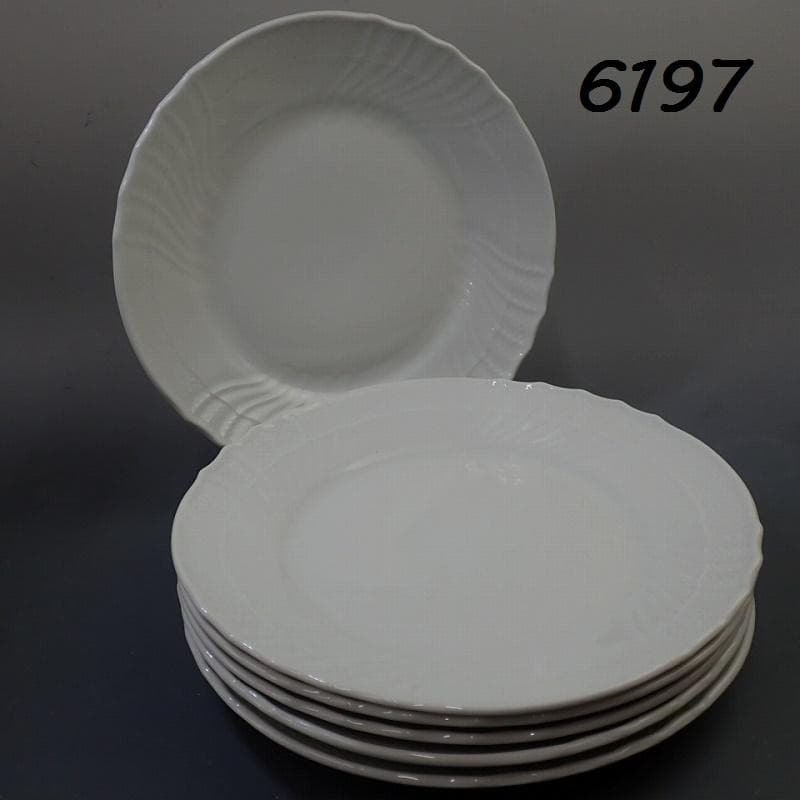 RU-6197　リチャードジノリ　ベッキオホワイト　プレート26㎝　6枚