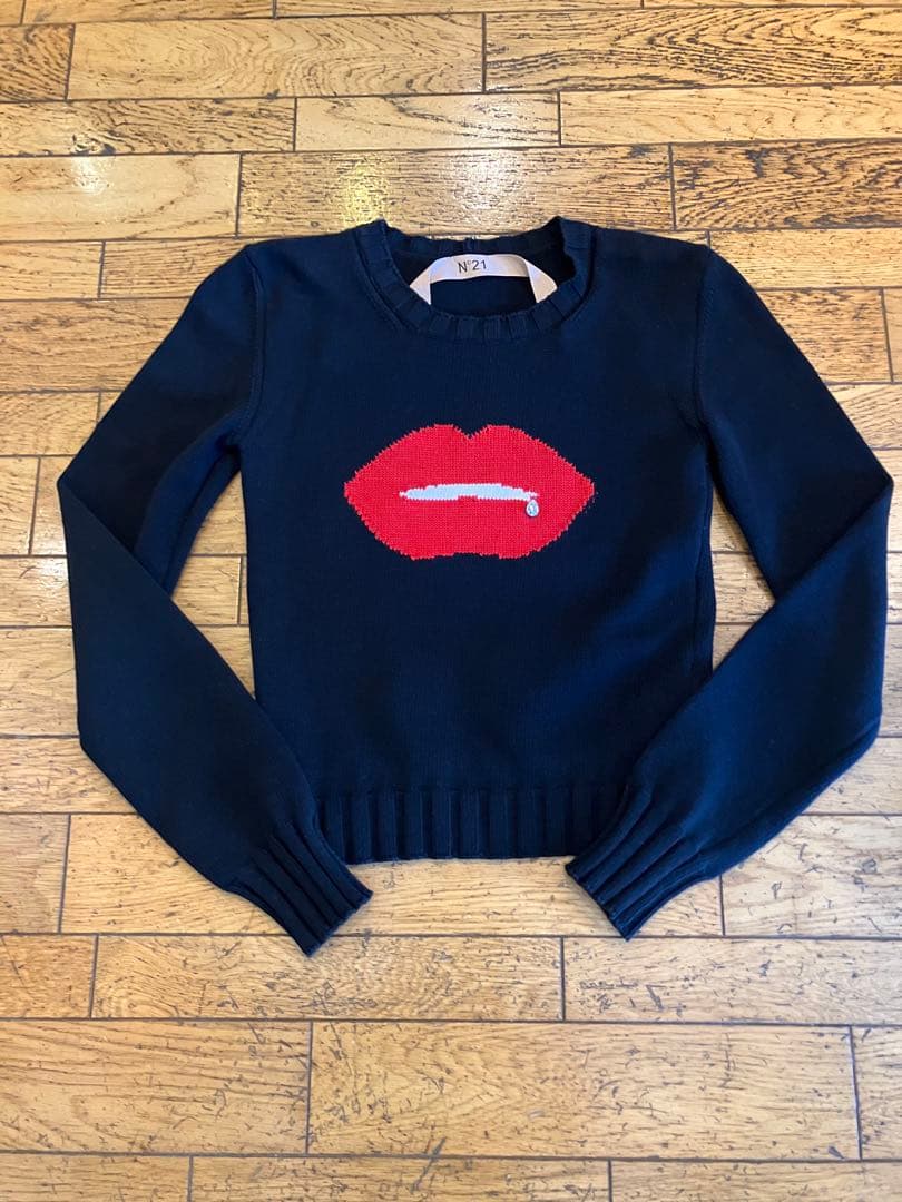 NO°21 リップモチーフニット 42 ヌメロヴェントウノ