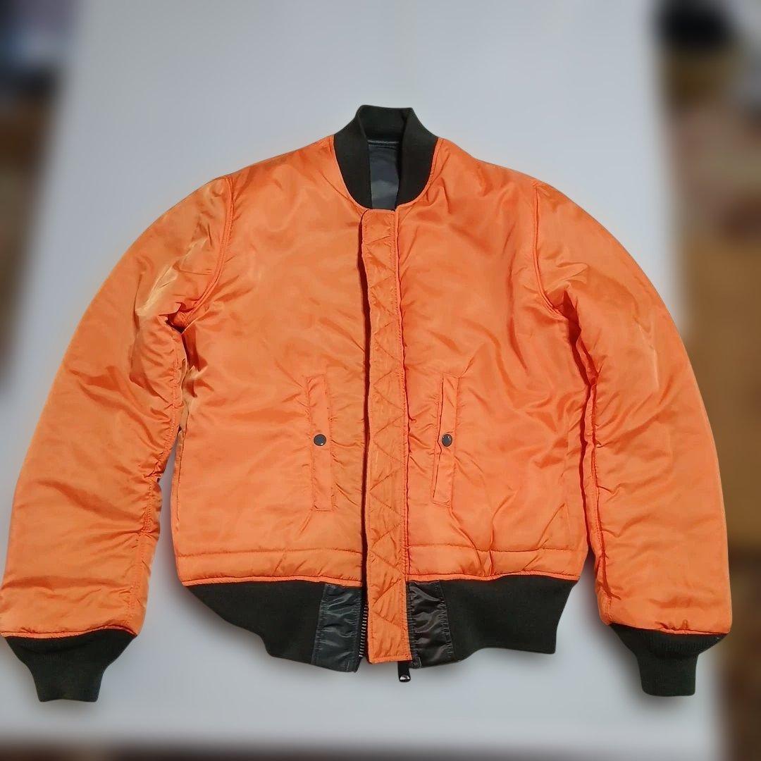 フライトジャケットMA1 AIRCREW TIGHT PATCH濃緑灰L新品同様