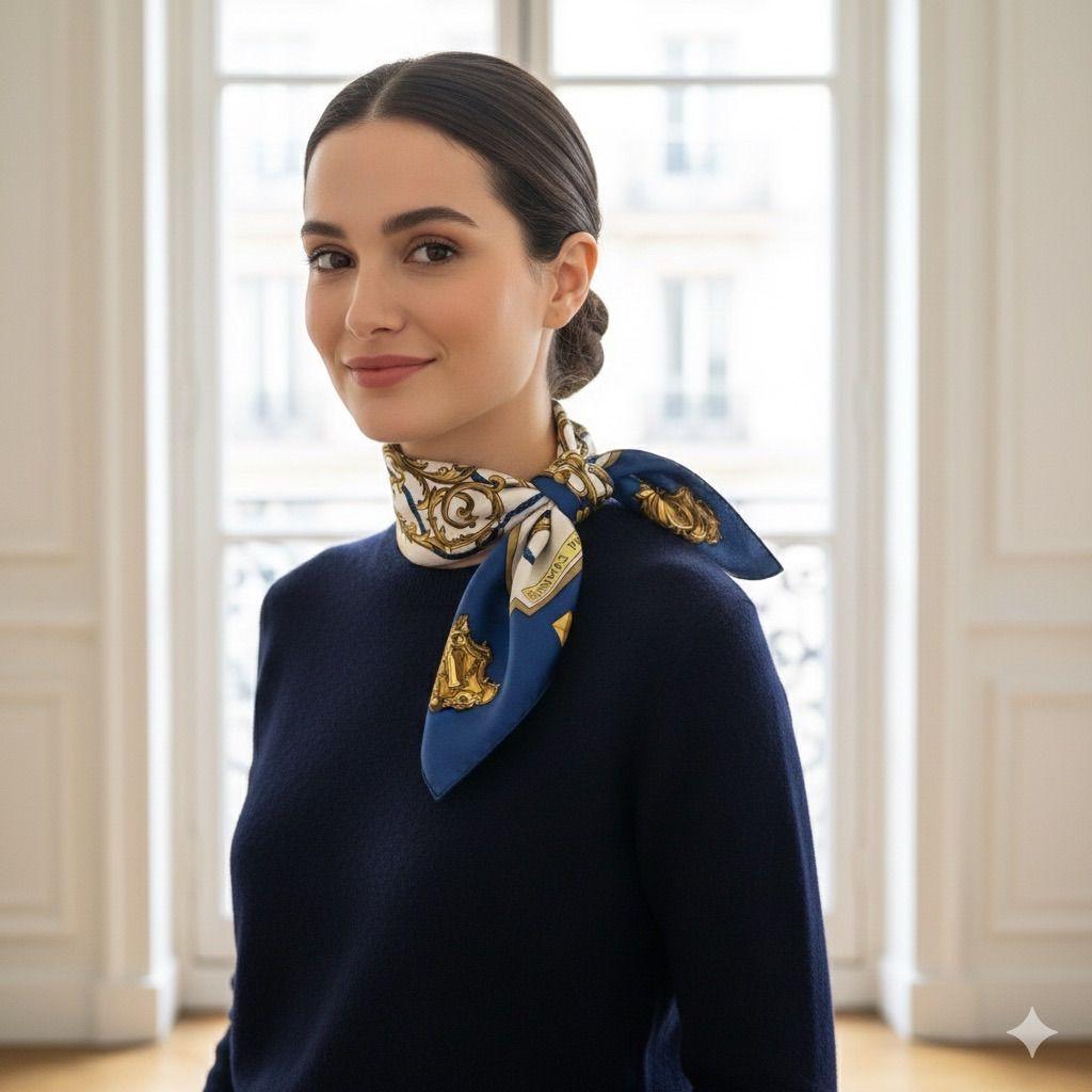 エルメス　カレ90 チュルリー公園　スカーフ