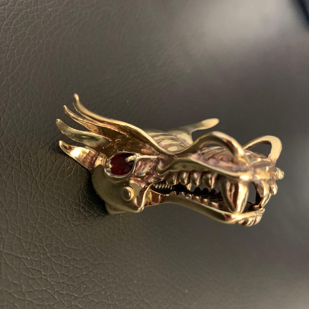 マネークリップ　ガーネットクリップ　FACE/OFF ドラゴン