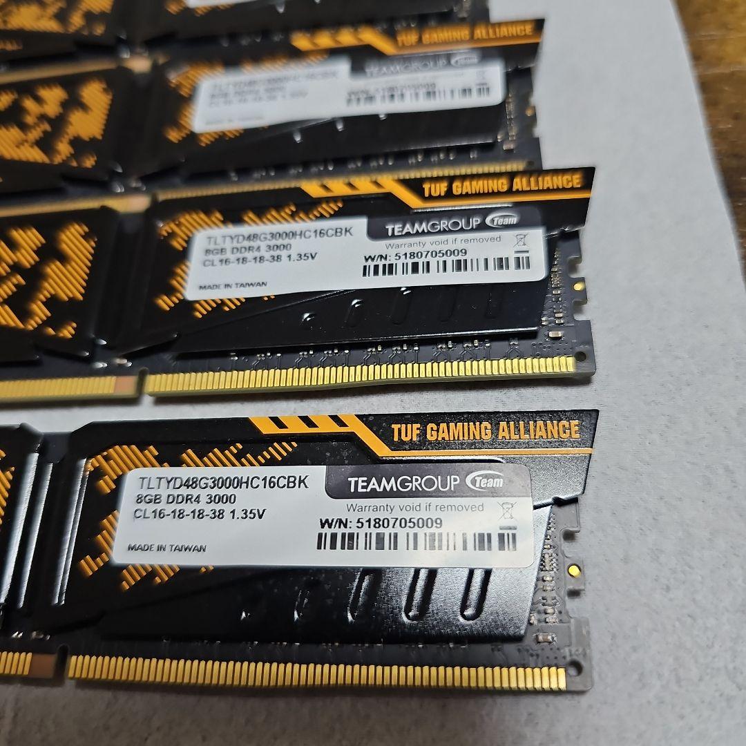 矢*谷様 ASUS TUF GAMING DDR-4 3000MHz 8GBx4