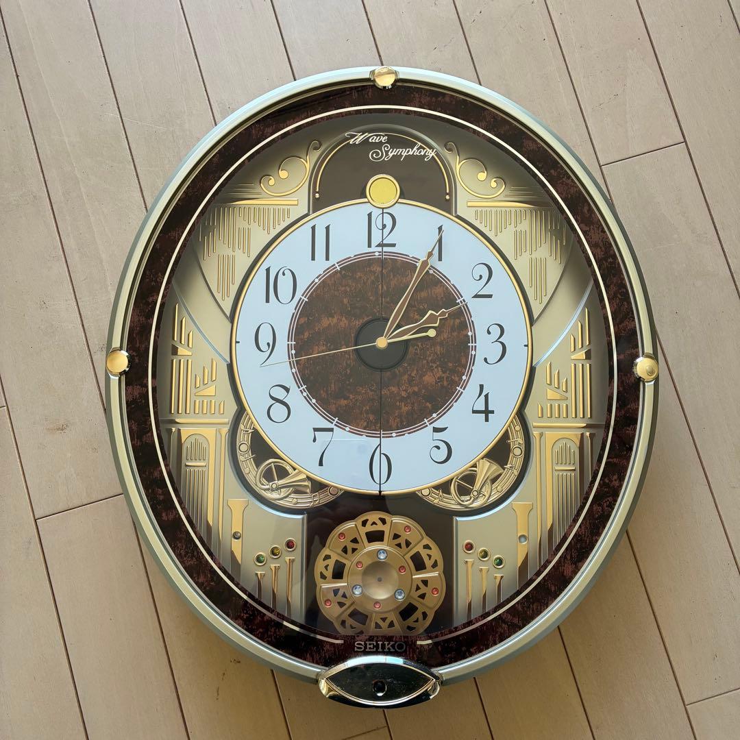 【送料込】SEIKO セイコー ウェーブシンフォニー RE568B からくり時計