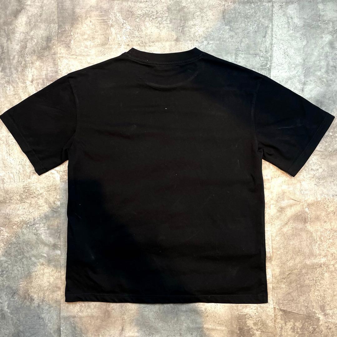 PRADA プラダ Tシャツ ブラック メンズ トライアングルロゴプレート