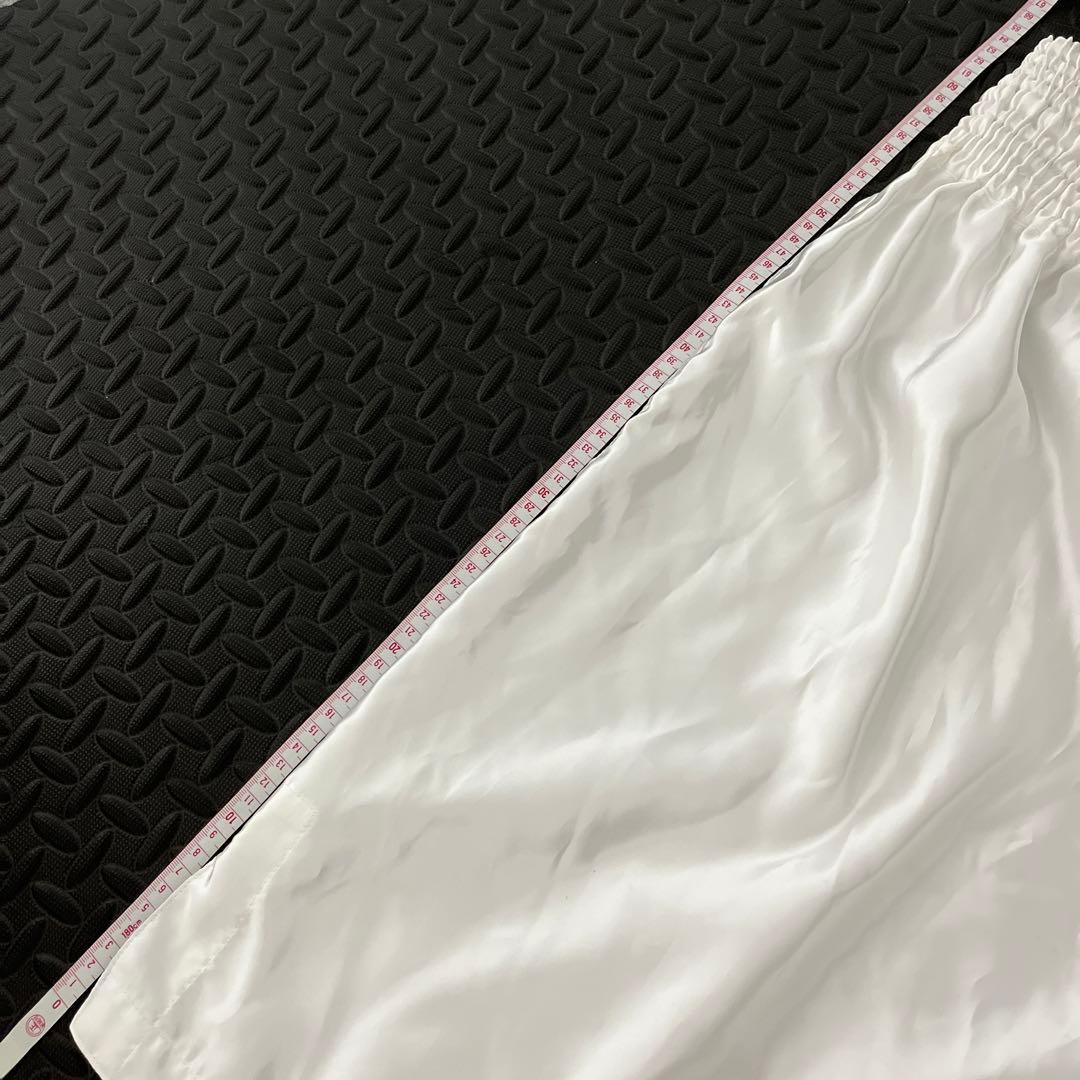 イサミ　ISAMI 格闘技　ボクシング　トランクス　ホワイト白　XL