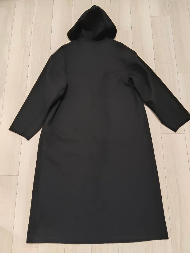 ハイク　HYKE メルトンフーデッドコート　ロングコート