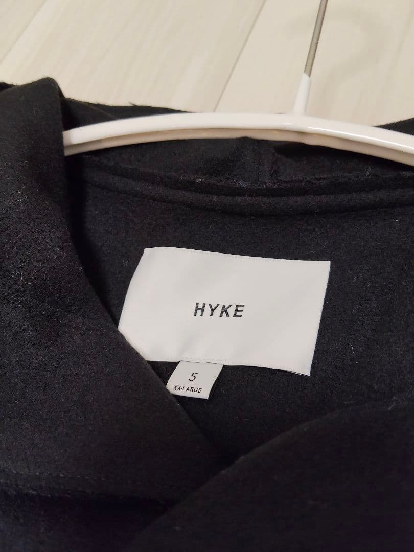 ハイク　HYKE メルトンフーデッドコート　ロングコート