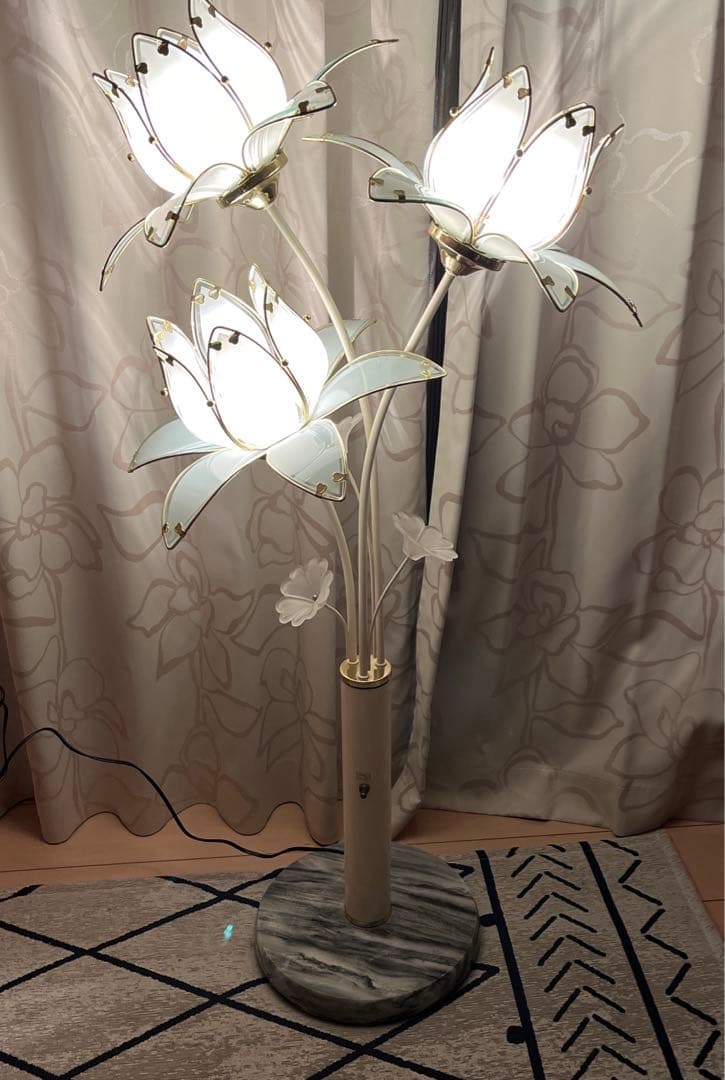 アンティーク　フロアライト　フラワーライトスタンド　★購入者様引き取り限定商品★