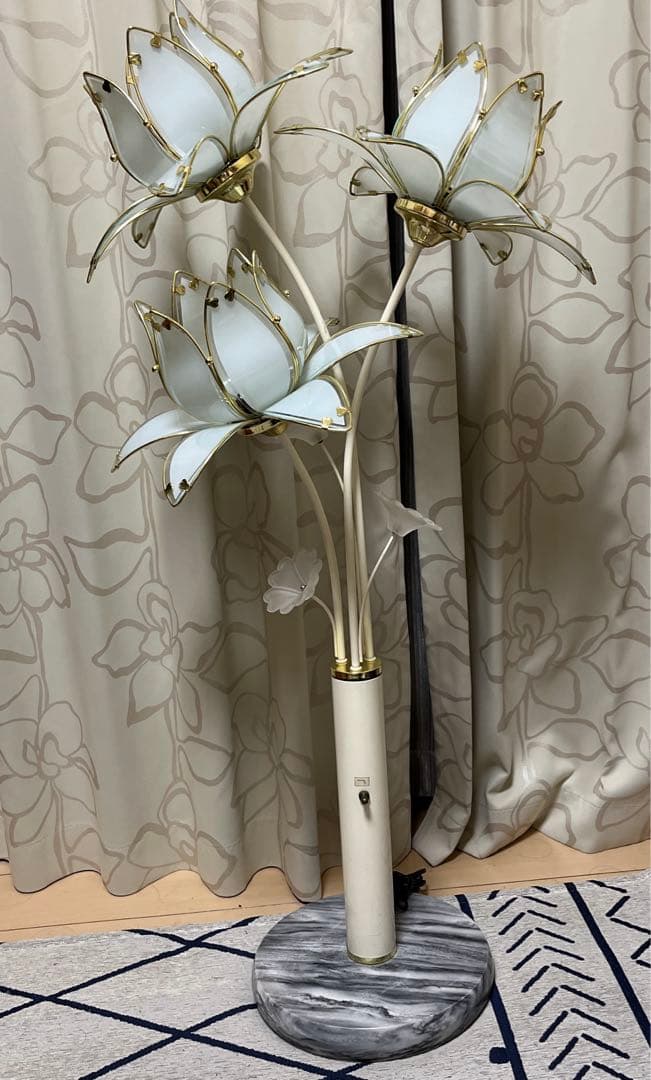 アンティーク　フロアライト　フラワーライトスタンド　★購入者様引き取り限定商品★