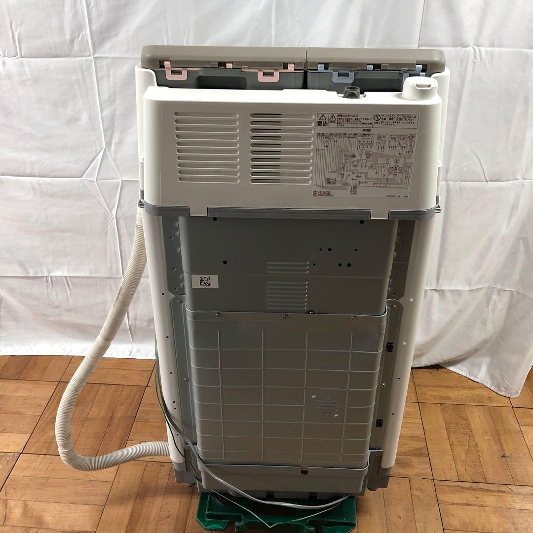 【美品】HITACHI　全自動電気洗濯乾燥機　BW-DX100HBK　23年　D