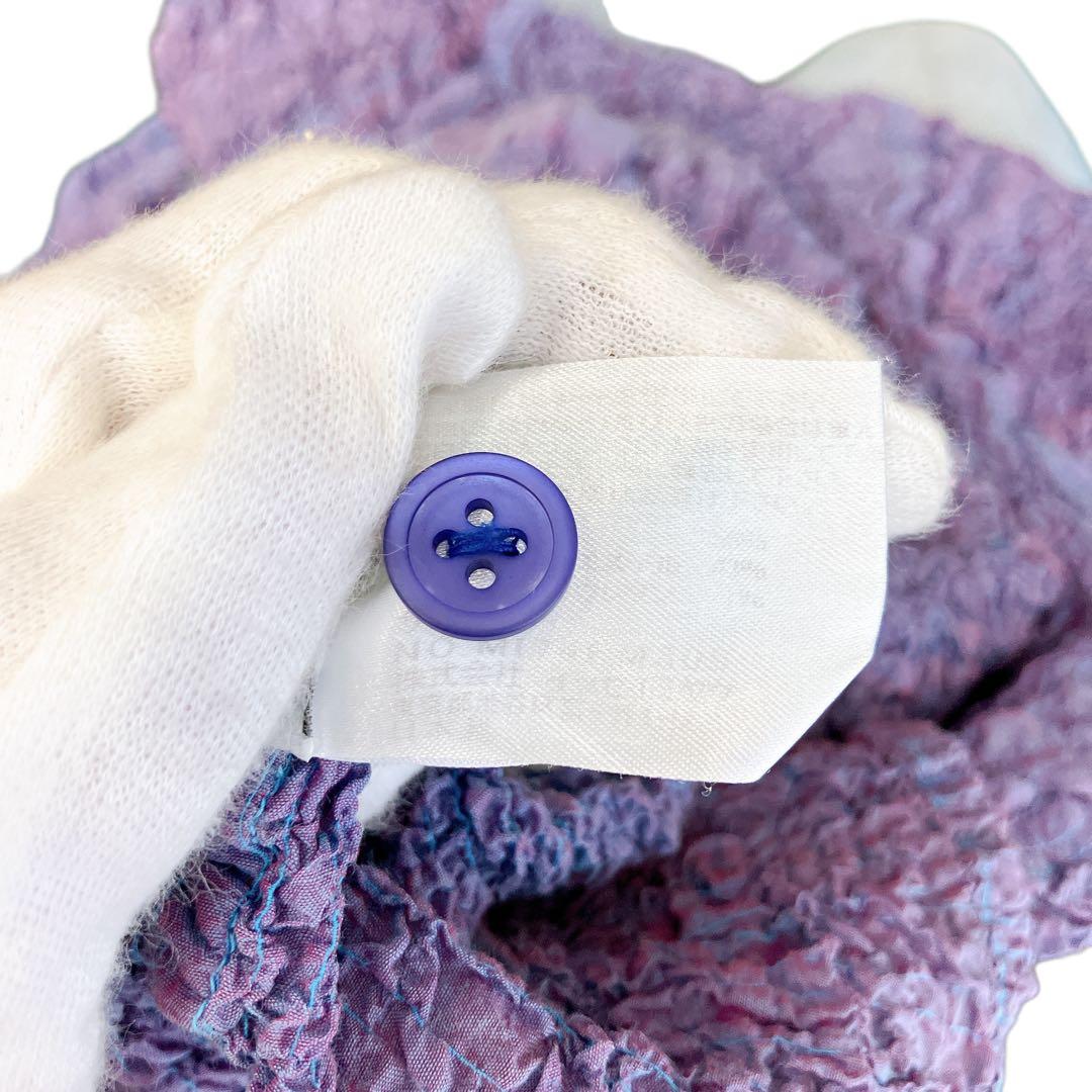 マカ83 超美品 ミーバイイッセイミヤケ 半袖ブラウス シワ加工