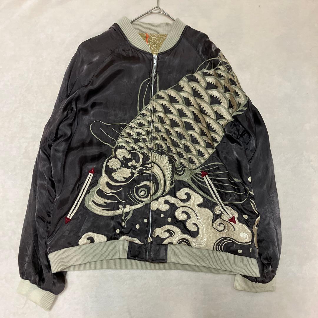 花旅楽団　ハナタビガクダン　鯉 龍　スカジャン　XL