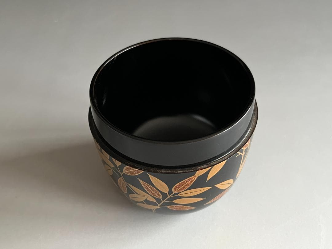 中村宗悦　利休好写　笹蒔絵　大棗　茶道具