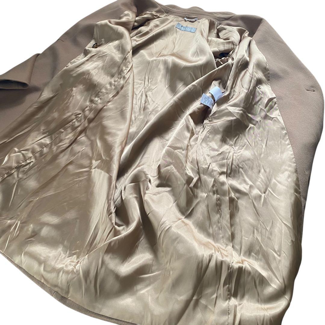 MAX MARA ベルテッド　ダブル　ロング　コート　キャメル