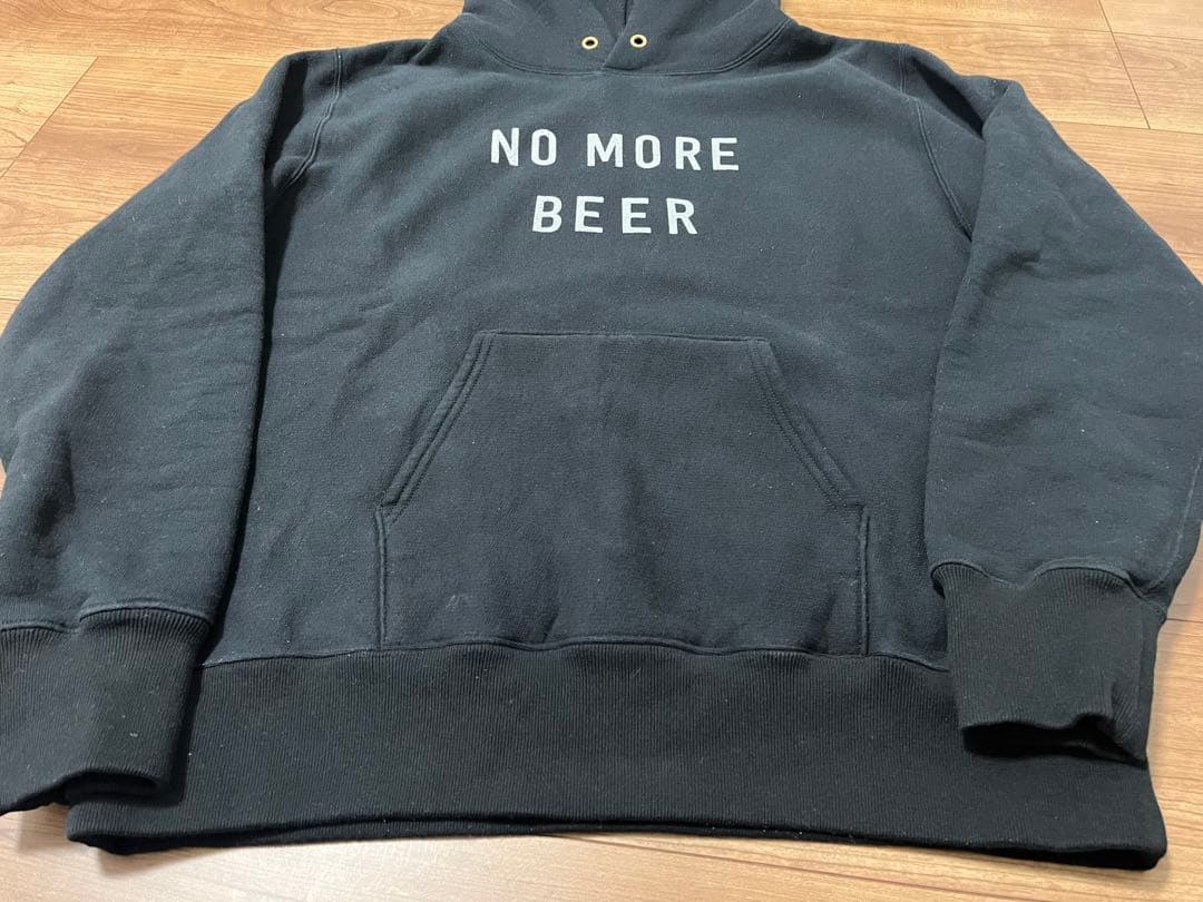 タコマフジ　パーカー　NO MORE BEER Mサイズ　ブラック
