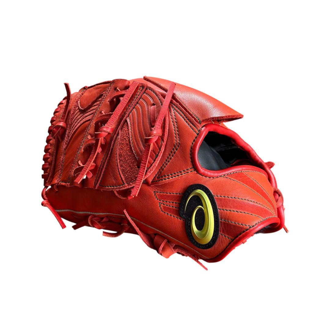 【希少・美品】大谷翔平モデル 左投げ asics 軟式グローブ オレンジ 投手用