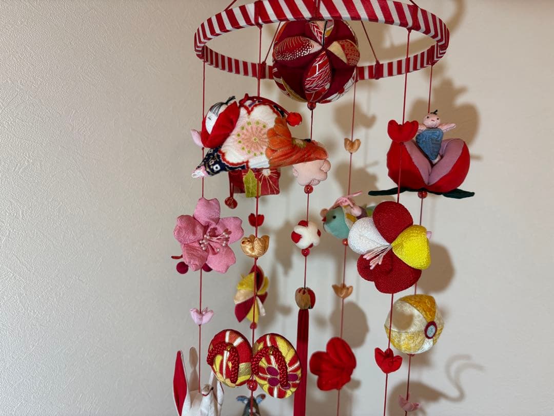 可愛いつるし雛No.175・ひな祭り・桃の節句・さげもん吊るし飾り・初節句飾り