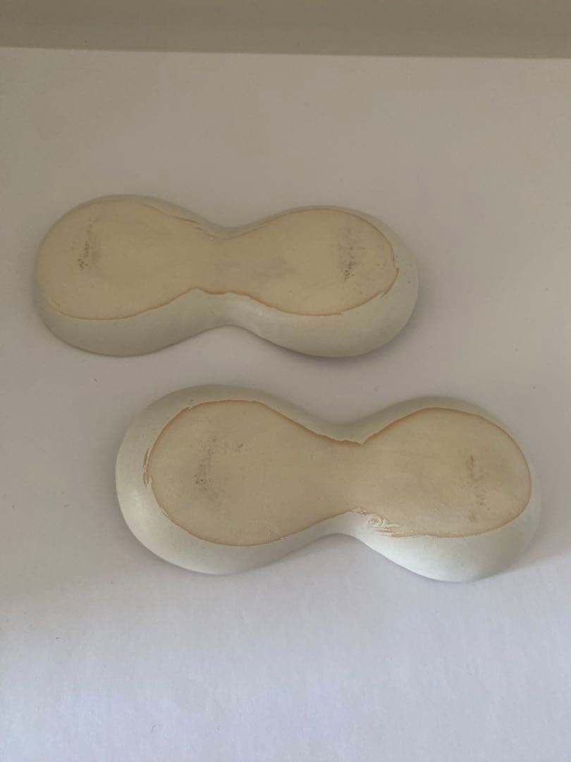 井山三希子　ピーナツ型ミニ皿　2点セット