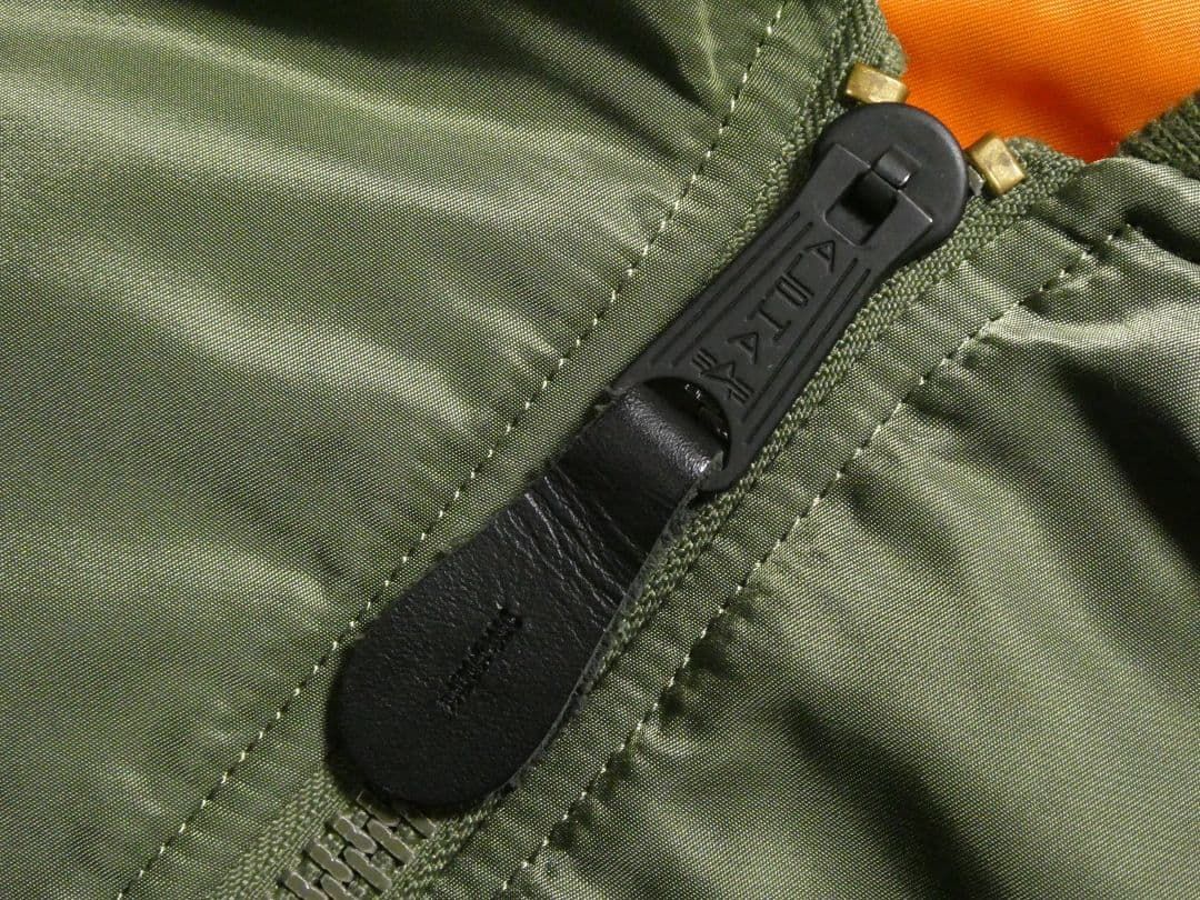 オーバーシルエット！ビッグサイズXL！アルファMA-1フライトジャケット緑