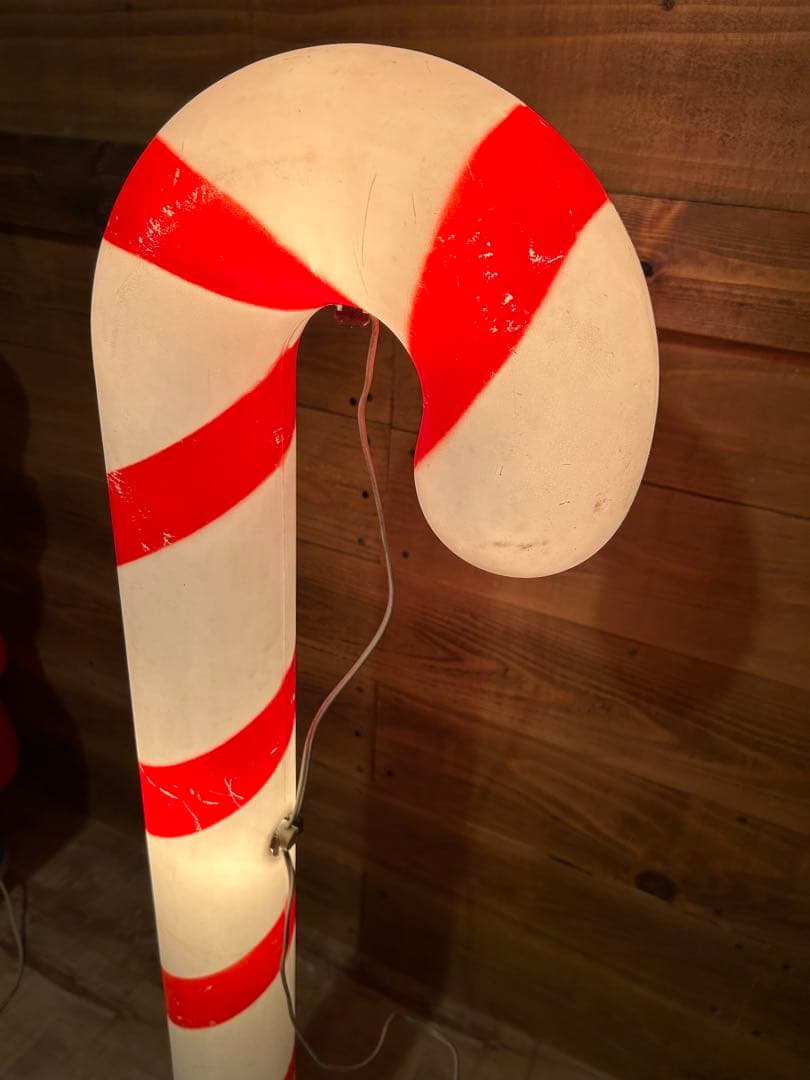 特大キャンディケイン　ライト照明クリスマス　イルミネーション　ガーデン　什器