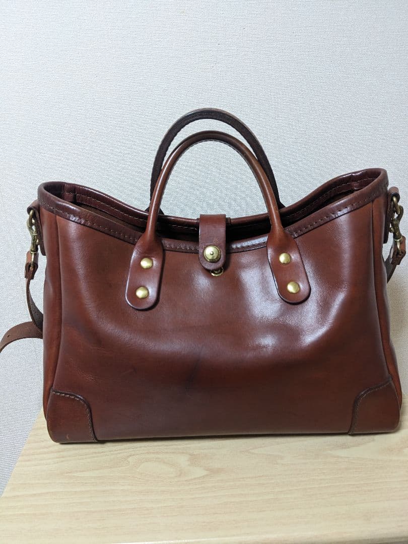 ヘルツ　横型2wayトートバッグ(T-146)　チョコ