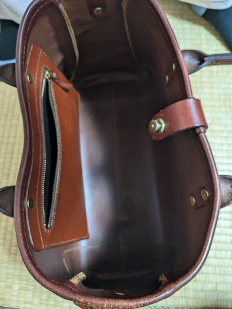 ヘルツ　横型2wayトートバッグ(T-146)　チョコ