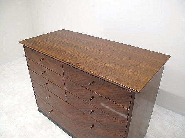 美品 カリモク ドマーニ フォルザ アールデコ様式チェスト ワイドチェスト　希少