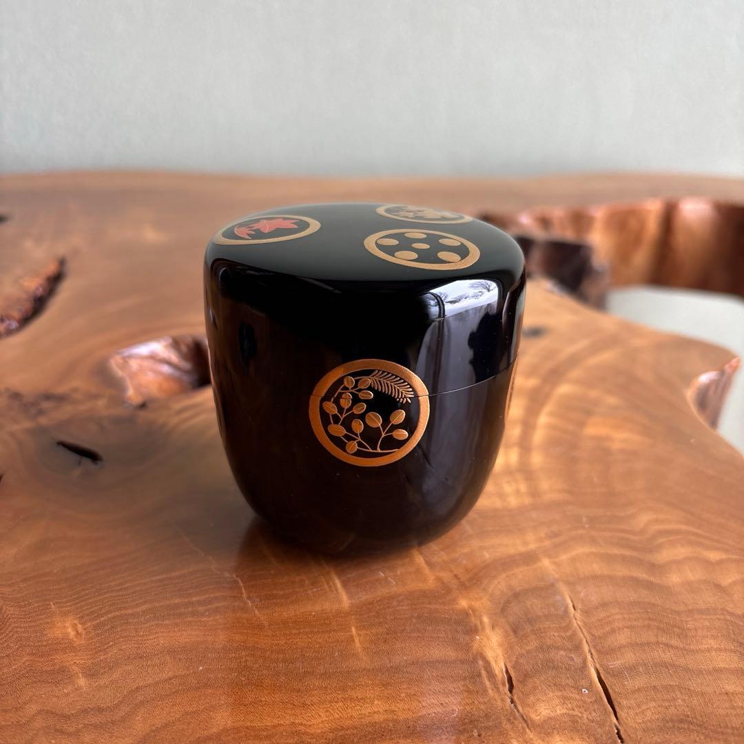 林秀山 春秋蒔絵 輪島塗 大棗 茶道具 共箱