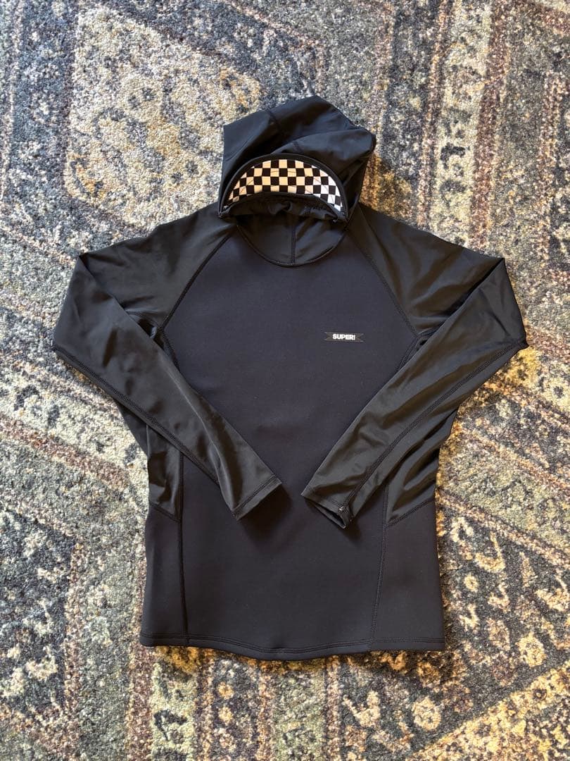 SUPREME フード付き ブラック タッパー　サーフィン