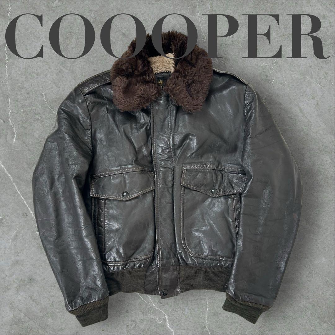 【70s】USA製 クーパー G-1 フライトレザージャケット L デカタロン
