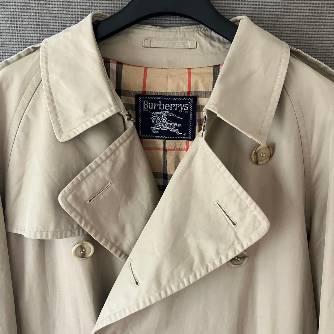 バーバリーズ トレンチコート ダブル 大きいサイズ185 着丈113