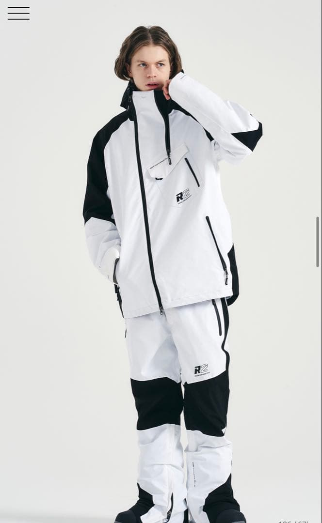 スノーボードウェアジャケット　ROMP ホワイト