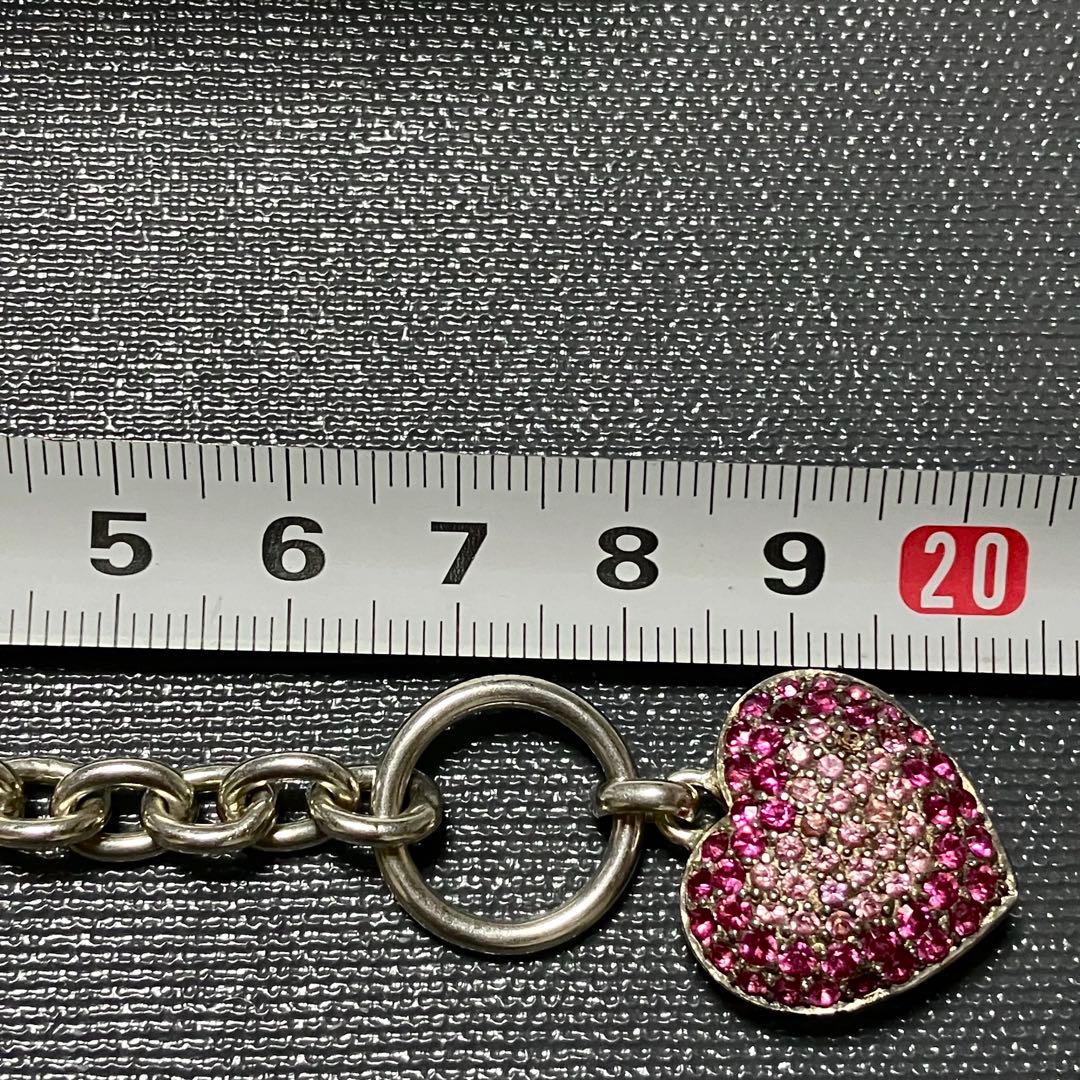 Folli Follie フォリフォリ SV925 ピンク ハート ブレスレット