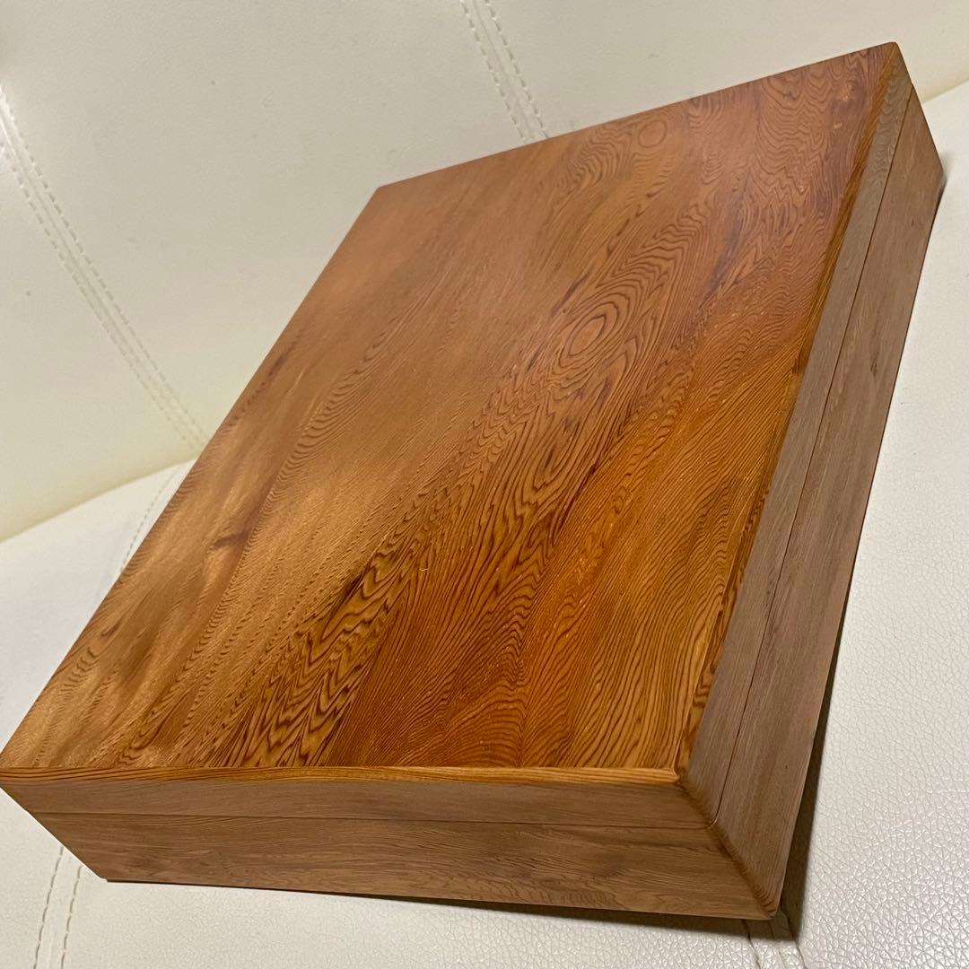 未使用品！ 屋久杉工芸 文箱 筆箱 木箱 千年の齢