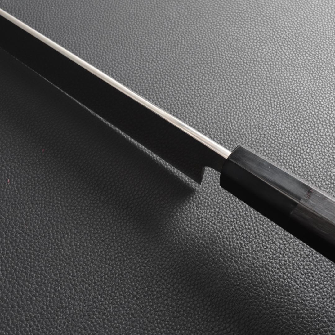 9320梵静刃物 柳刃包丁 9寸 刺身包丁 刃は究極の切れ味 黒檀黒水牛角八角柄