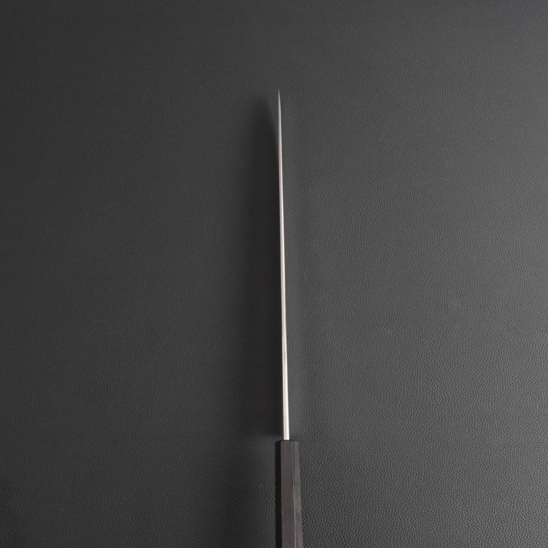 9320梵静刃物 柳刃包丁 9寸 刺身包丁 刃は究極の切れ味 黒檀黒水牛角八角柄