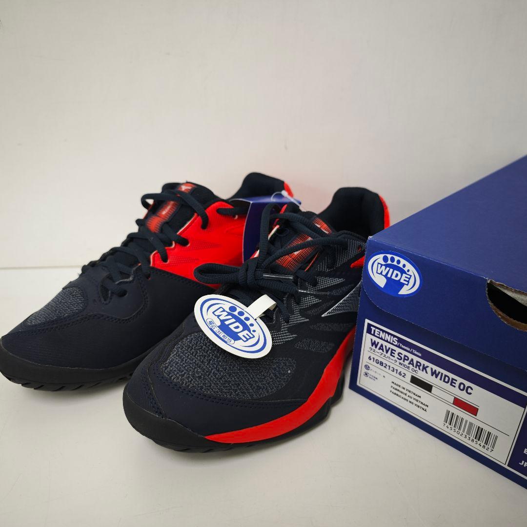 ミズノ WAVE SPARK WIDE OC テニスシューズ 26.5cm