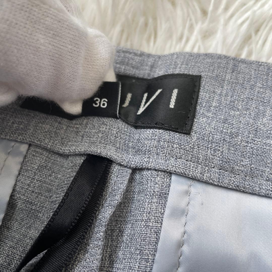 SALE 洗える　INDIVI スーツセットアップ　36 ノーカラー　パンツ