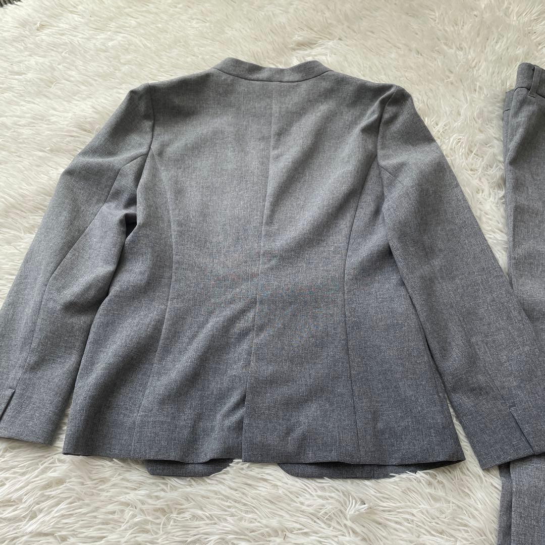 SALE 洗える　INDIVI スーツセットアップ　36 ノーカラー　パンツ