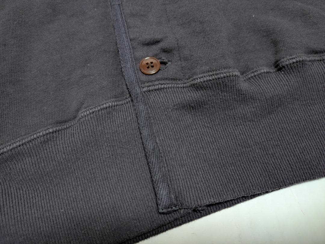 美品 WAREHOUSE US NAVY カーディガン スウェット 紺 40